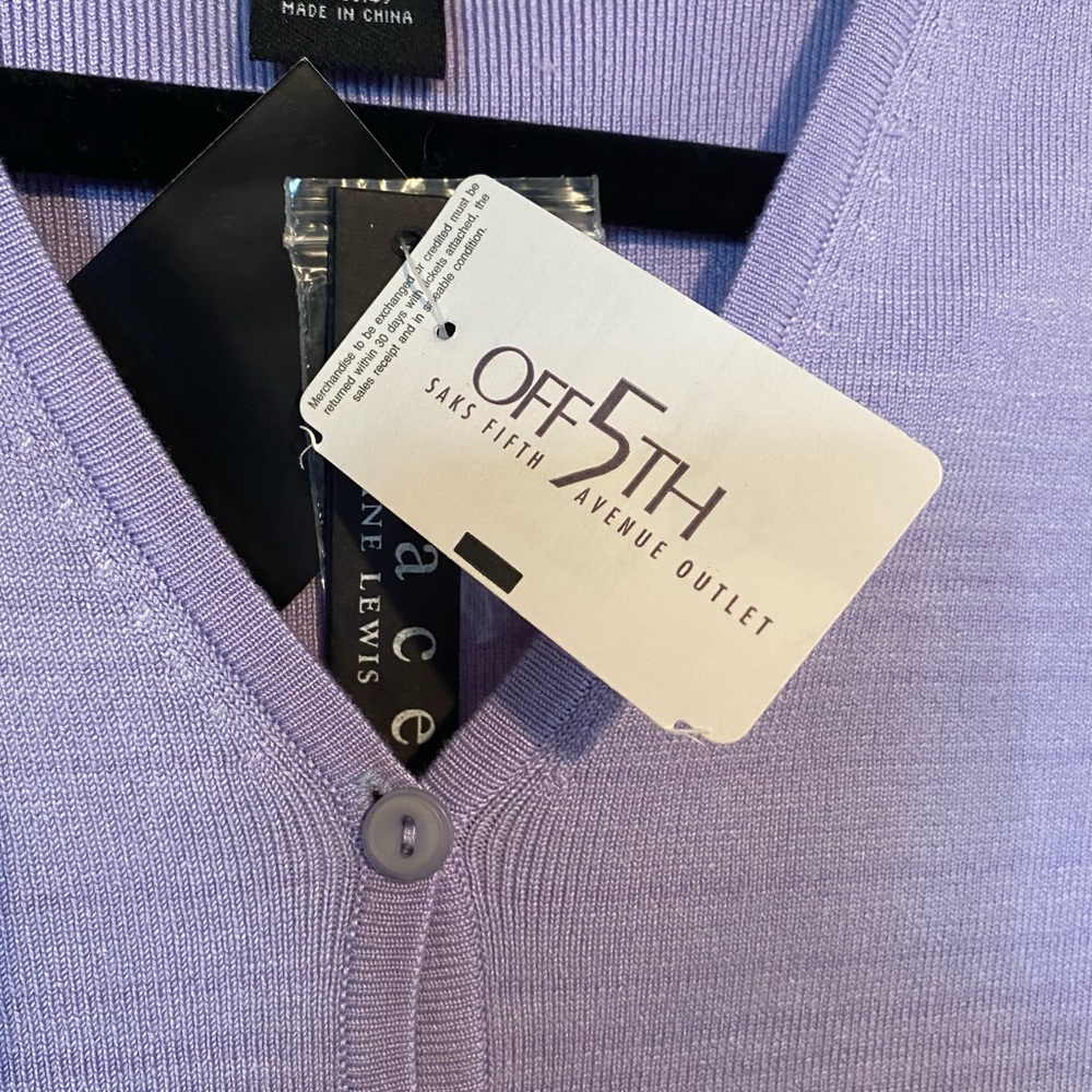 Lavender button down sweater